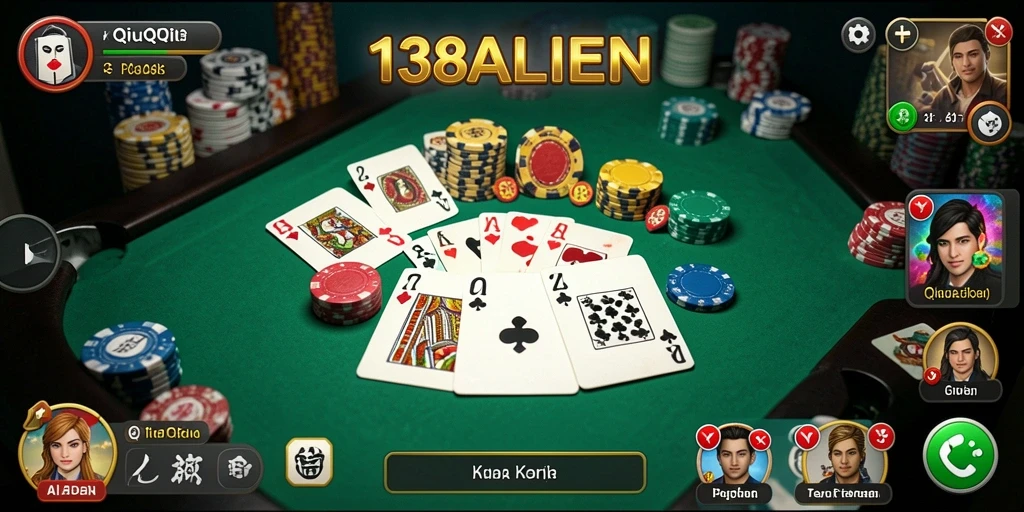Tampilan gameplay QiuQiu yang seru dan menarik di 138ALIEN.