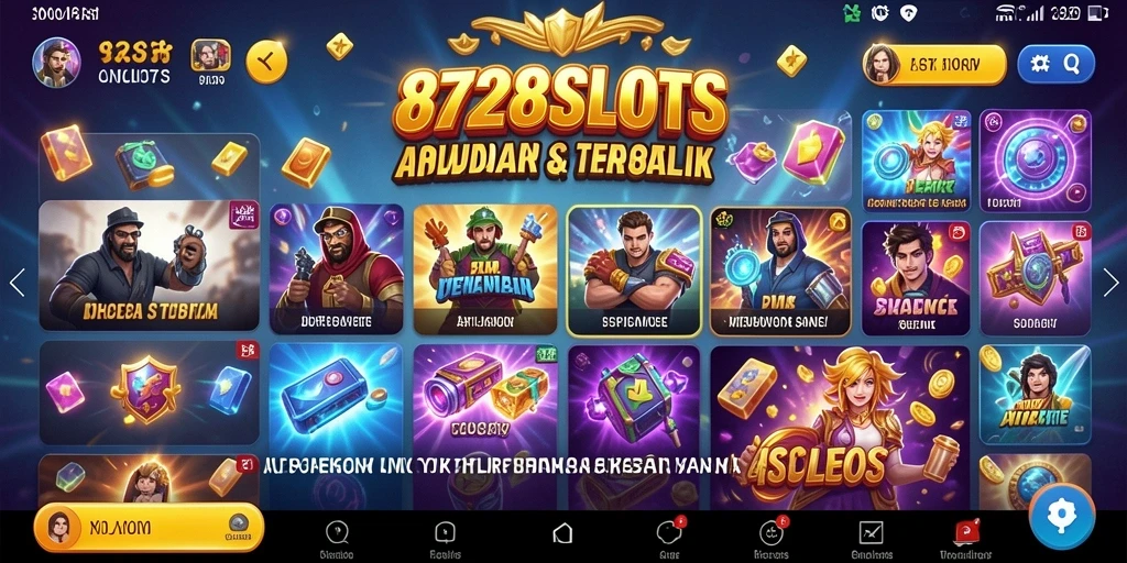 Tampilan antarmuka pengguna 8728SLOTS yang intuitif dan menarik.