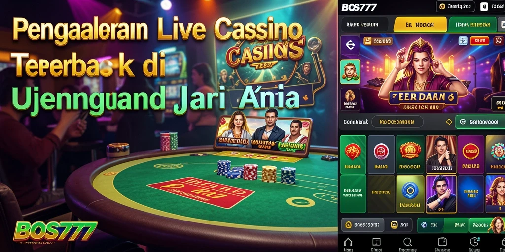 Tampilan gameplay Live Casino yang mengesankan dan interaktif.
