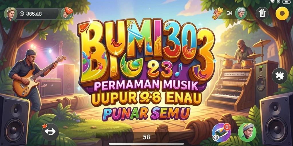 Screenshot BUMI303 menampilkan interaksi seru dengan musik.