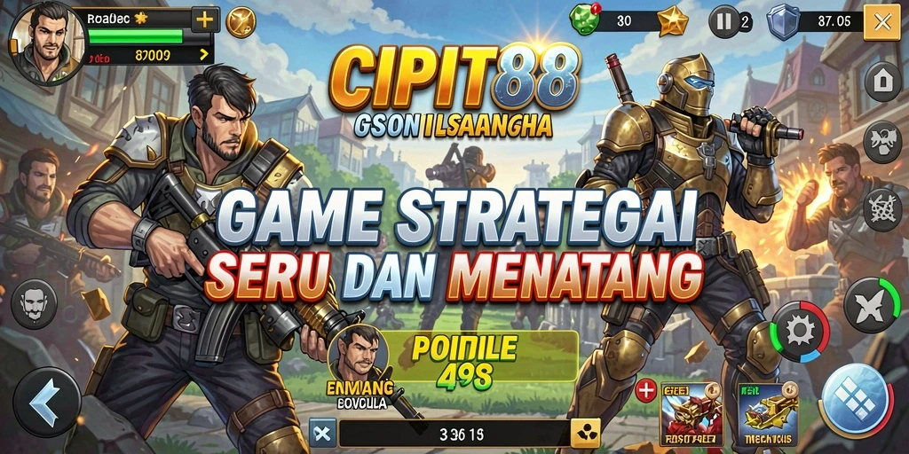 Tampilan gameplay seru dan strategi mendebarkan di CIPIT88.
