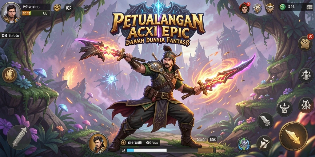 Tampilan seru gameplay D06 dalam pertempuran ARPG.