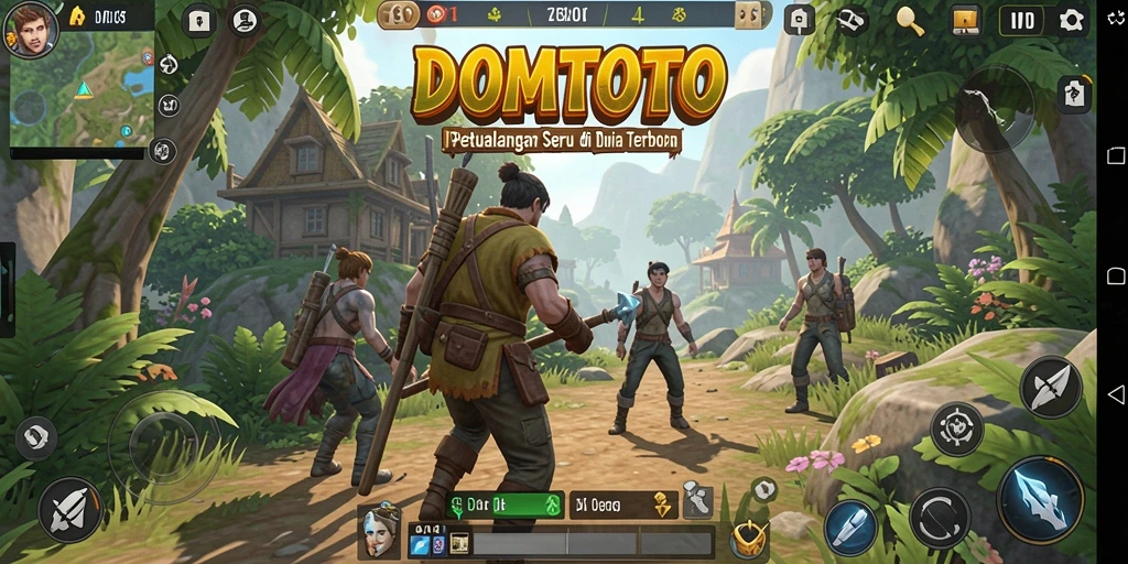 Tampilan gameplay menarik dalam dunia terbuka DOMTOTO.