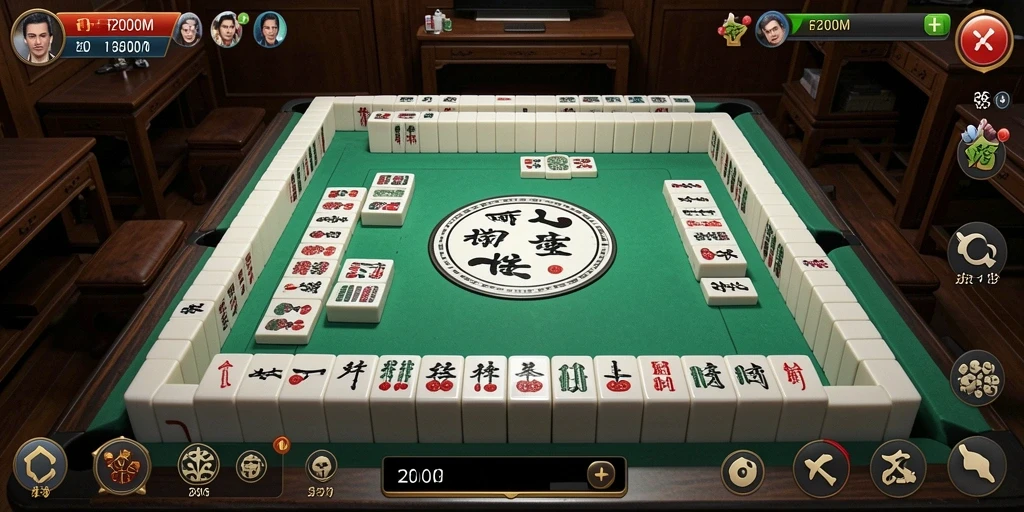 Screenshot F200M menampilkan gameplay Mahjong yang menarik dan penuh tantangan.