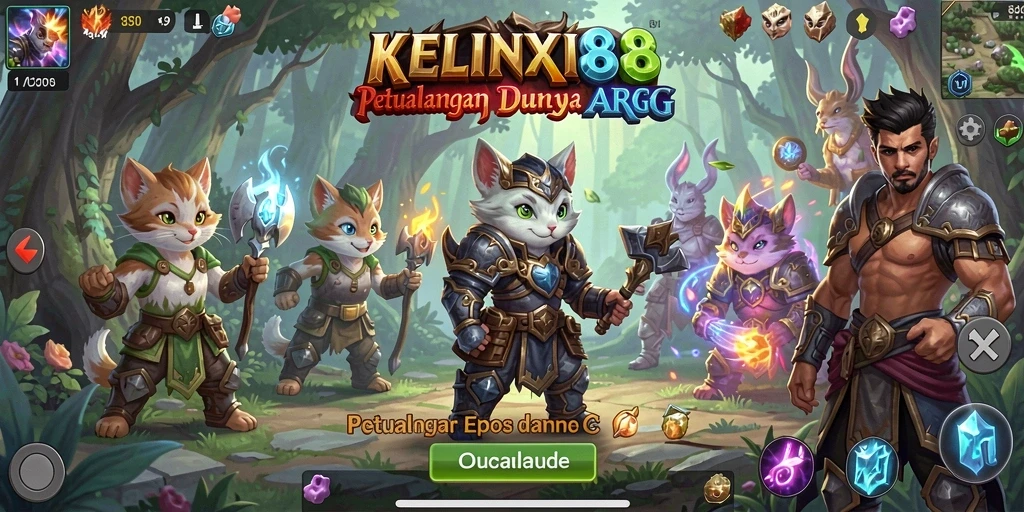 Screenshot gameplay KELINCI88 menampilkan aksi seru dalam dunia ARPG.