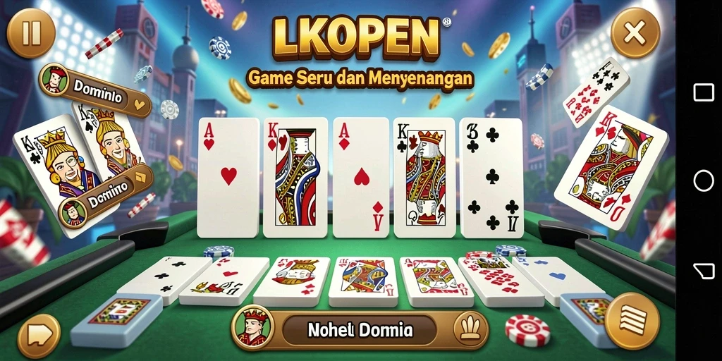 Gameplay LKOPEN yang seru dengan pemain lain.