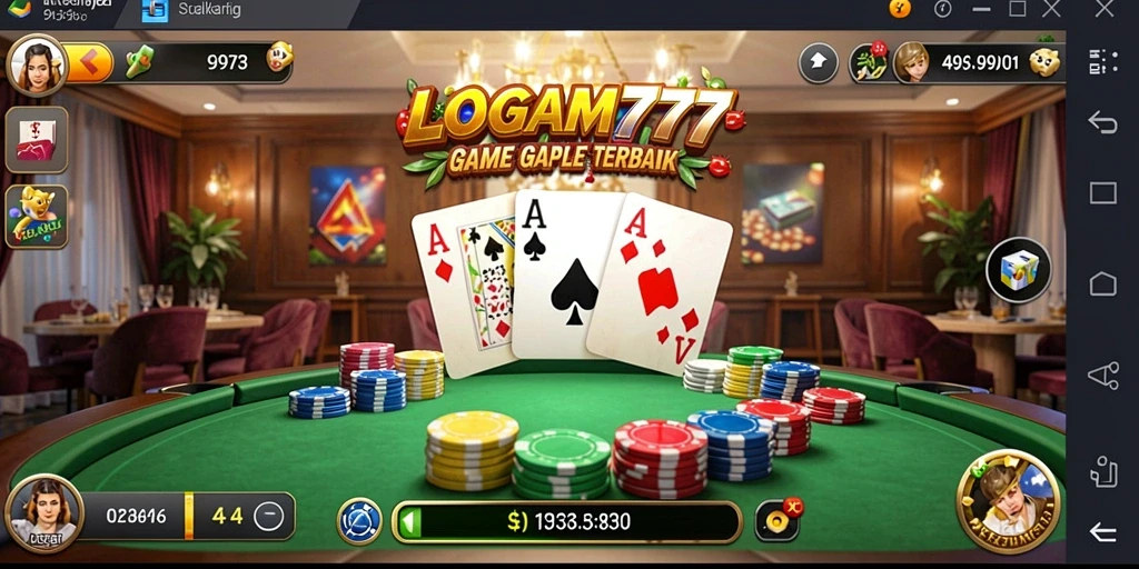 Tampilan gameplay LOGAM777 yang seru dan mendebarkan.