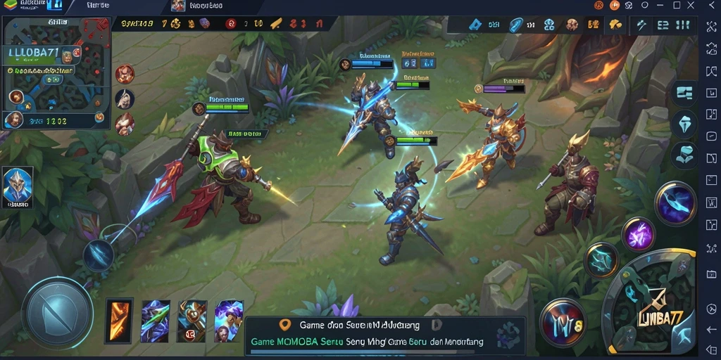 Tampilan menarik gameplay LUMBA77 dalam pertempuran MOBA.
