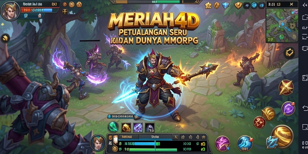 Tampilan gameplay menarik dari MERIAH4D di dunia MMORPG.