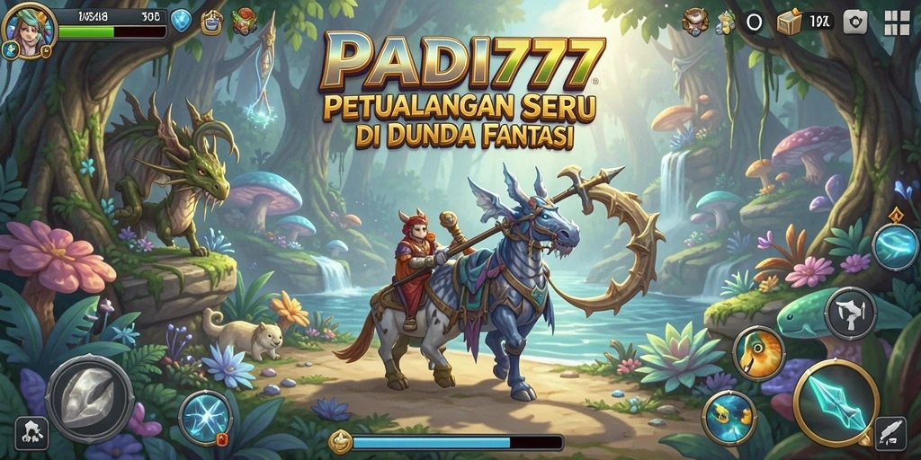 Tampilan gameplay PADI777 menunjukkan karakter menjelajahi dunia yang menantang.