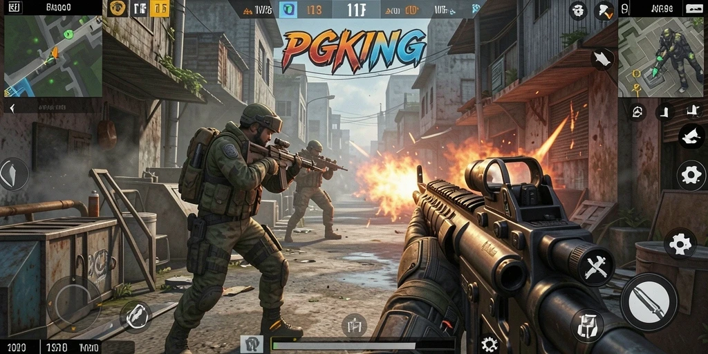 Tangkapan layar PGKING menampilkan aksi intens dan gameplay yang imersif.