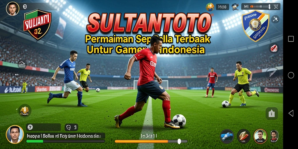 Tampilan gameplay SULTANTOTO yang mendebarkan saat pertandingan berlangsung.