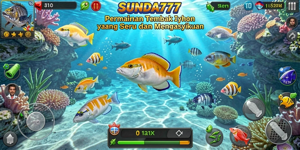 Tangkapan layar SUNDA777 menampilkan aksi tembak ikan yang seru.