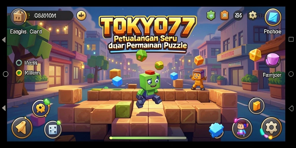 Screenshot utama TOKYO77 menampilkan gameplay seru dari permainan Puzzle.